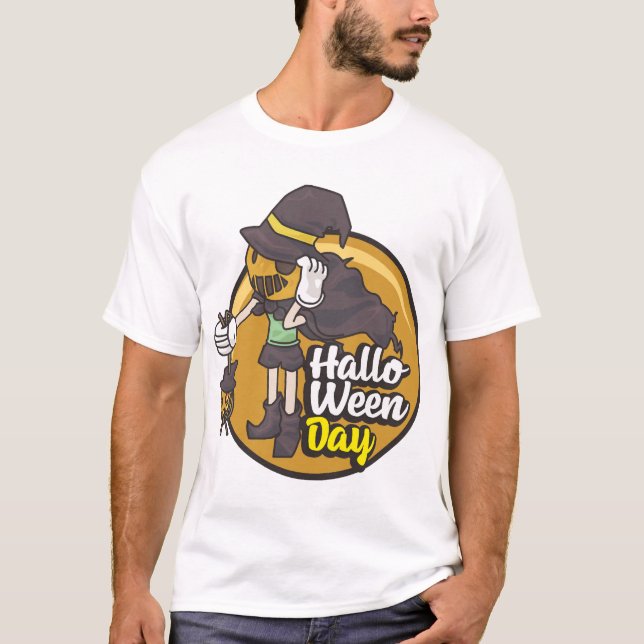 halloween-dagen t shirt (Framsida)