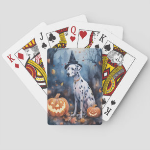 Halloween Dalformation med pumpor Scary Casinokort