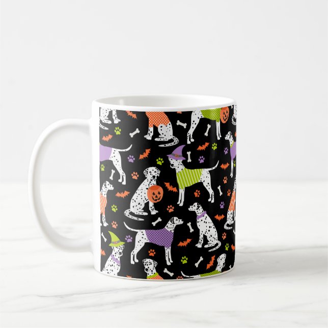 Halloween Dalmatian Kaffemugg (Vänster)