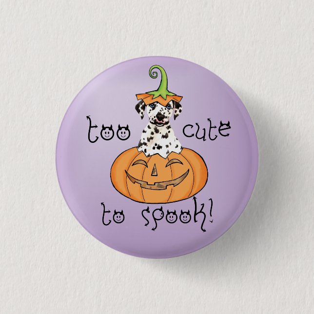 Halloween Dalmatian Knapp (Framsida)