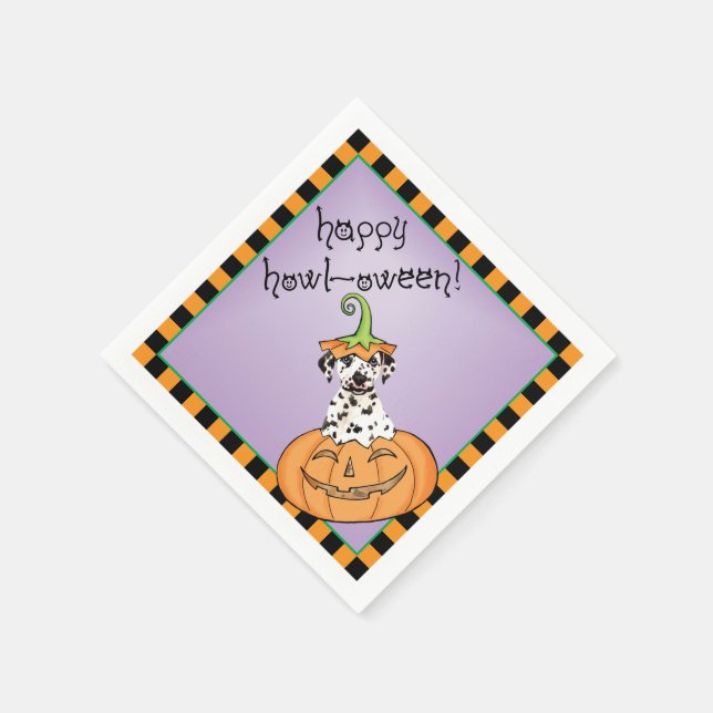 Halloween Dalmatian Napkins Pappersservett (Hörn)