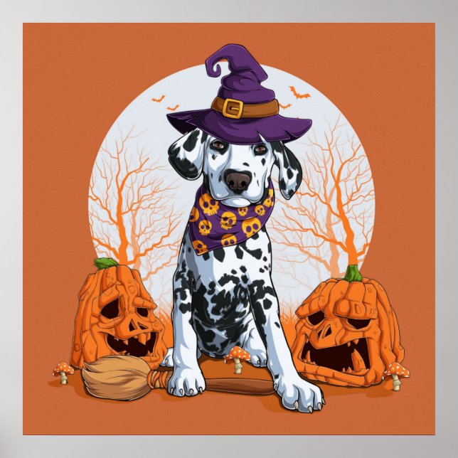 Halloween Dalmatian Poster (Framsidan)