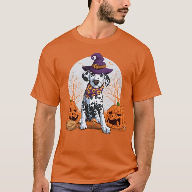 Halloween Dalmatian T-Shirt (Framsida)