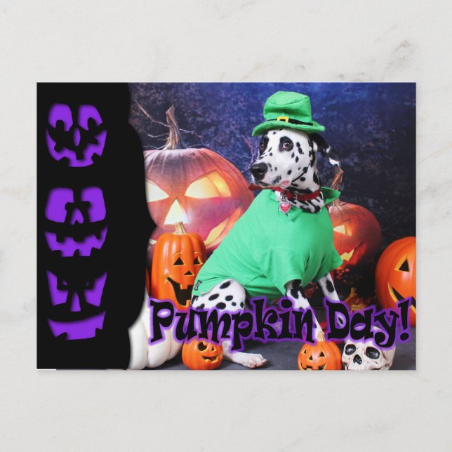 Halloween - Dalmatien - Dash Vykort (Framsida)