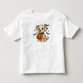 Halloween Dalmatien Hund Bus eller godis T Shirt