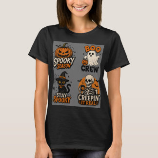 halloween damtröjor t shirt