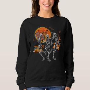 Halloween Dance Död Macabre Skeleton Dancing T Shirt