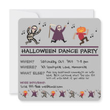 Halloween Dance Party-inbjudan