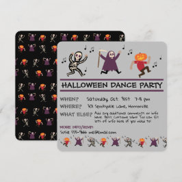 Halloween Dance Party-inbjudan Inbjudningar