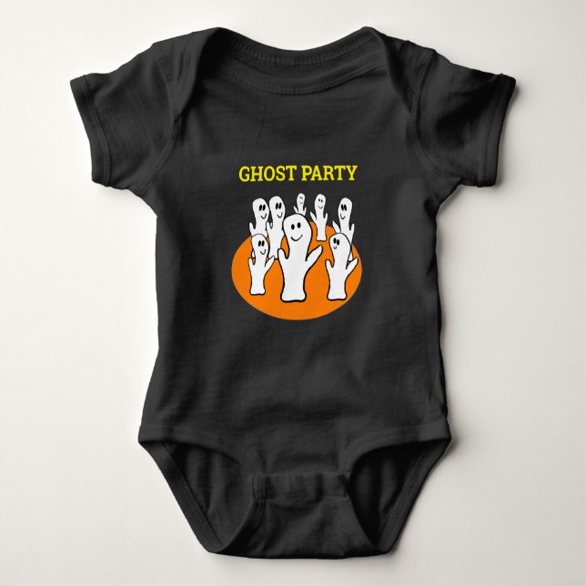 Halloween Dancing Ghost Party T Shirt (Framsida)