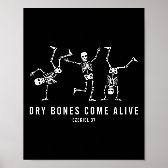 Halloween Dancing Skeleton Dry Bones Kom Alive Ch Poster (Framsidan)