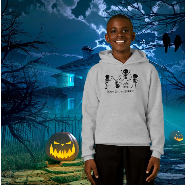 Halloween Dancing Skeleton flyttar till Groove Fun T Shirt (Skapare uppladdad)
