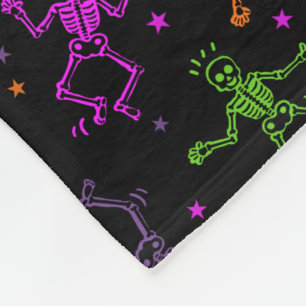 Halloween Dancing Skeletons Fleecefilt