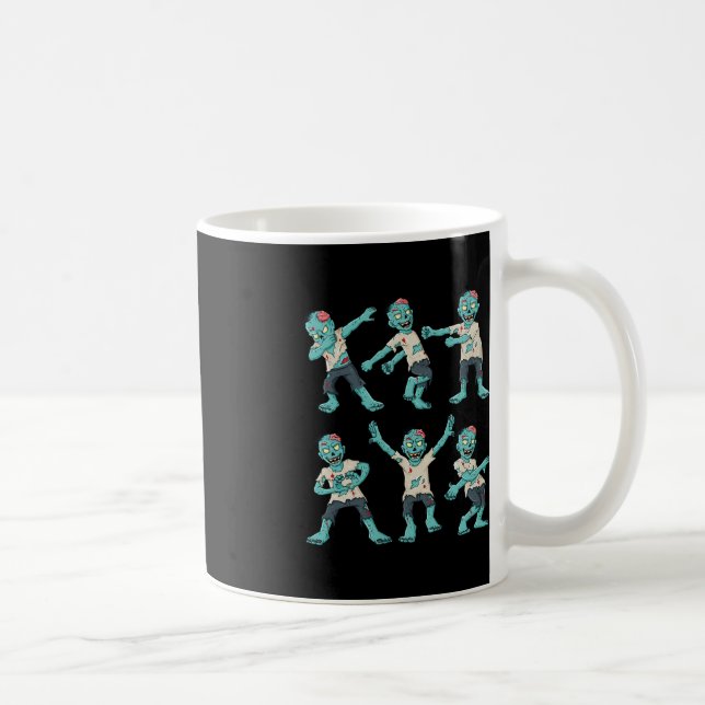 Halloween Dancing Zombies Dance Challenge Boys Gir Kaffemugg (Höger)