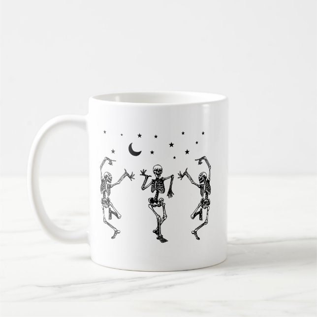 Halloween Dansande Skelett Mugg (Vänster)