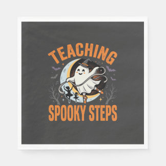 Halloween Danslärare Skumma Steg Pappersservett