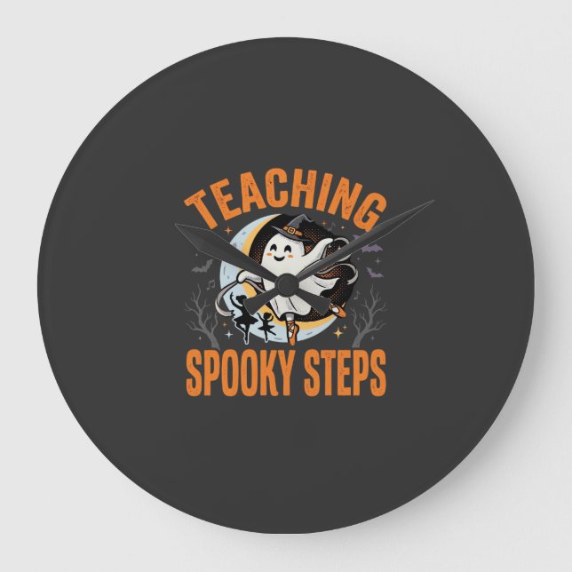 Halloween danslärare spökliga steg stor klocka (Framsida)