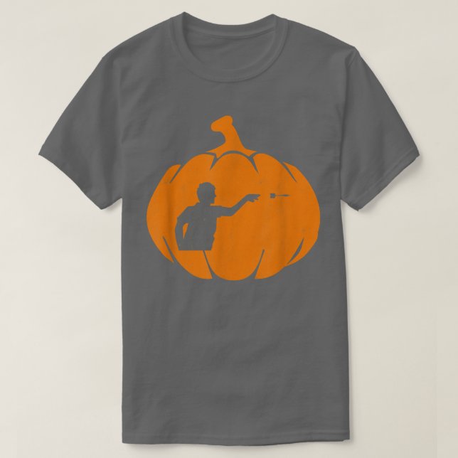 Halloween Darts Pumpkin Darting T Shirt (Design framsida)