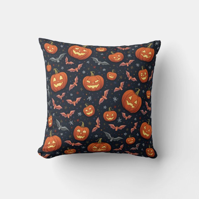 Halloween Day Mönster Cushion Kudde (Framsida)