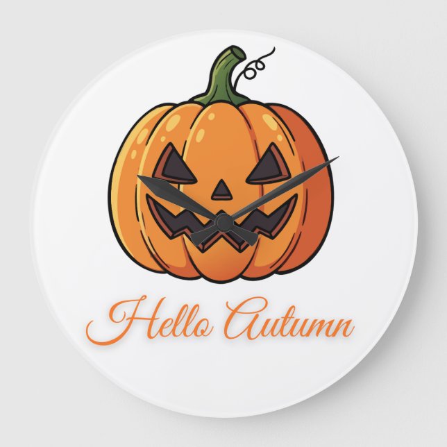 Halloween Day October  Stor Klocka (Framsida)