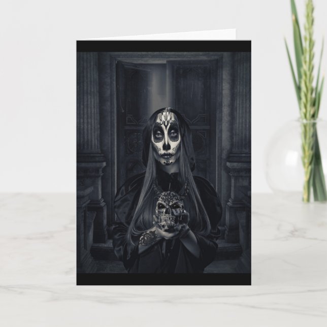Halloween day of the dead kort (Framsida)