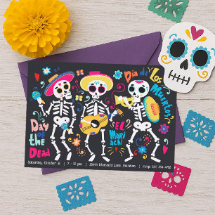 Halloween Day of the dead-partiets inbjudan