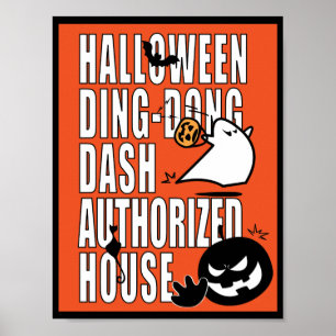 Halloween DDD auktoriserat hus Poster