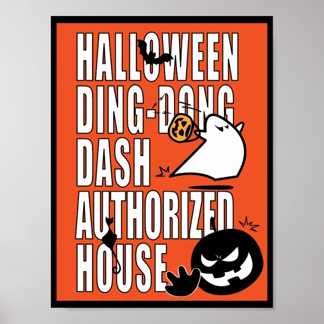 Halloween DDD auktoriserat hus Poster (Framsidan)