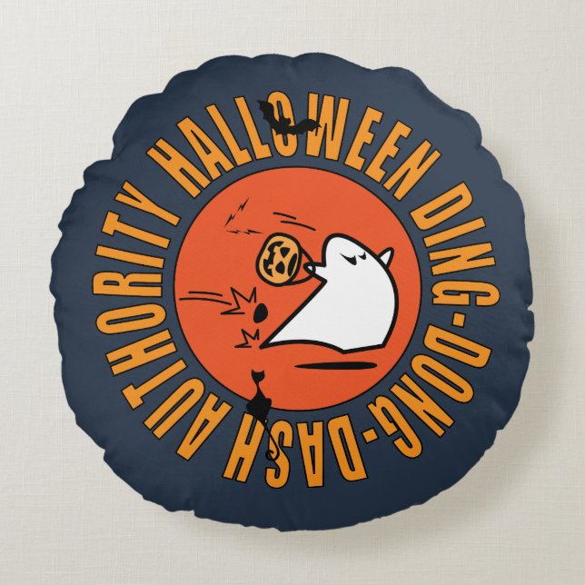 Halloween DDD-myndighetsemblem Dekorativ kudde (Framsidan)