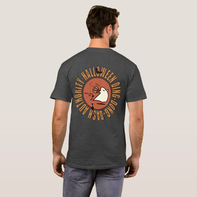 Halloween DDD-myndighetsemblem T Shirt (Hel baksida)