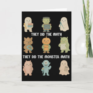 Halloween de gjorde matten de gjorde monster M Kort