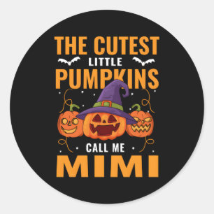 Halloween, de jävlarna kallar mig Mimi Runt Klistermärke