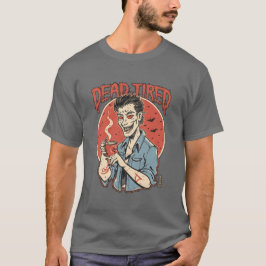 Halloween Dead Tired T-shirt Dead trött shirt