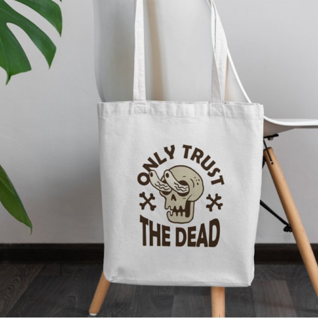 Halloween Dead Zombie Skull Tote Bag Tygkasse (Skapare uppladdad)