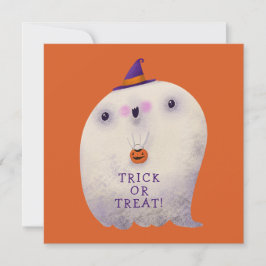Halloween Decor Bus eller godis Cute Spooky Ghost