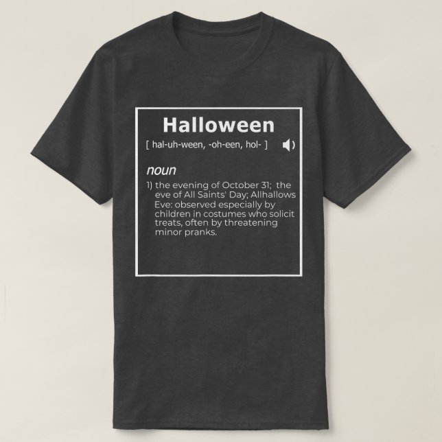 Halloween-definition 3511 t shirt (Design framsida)