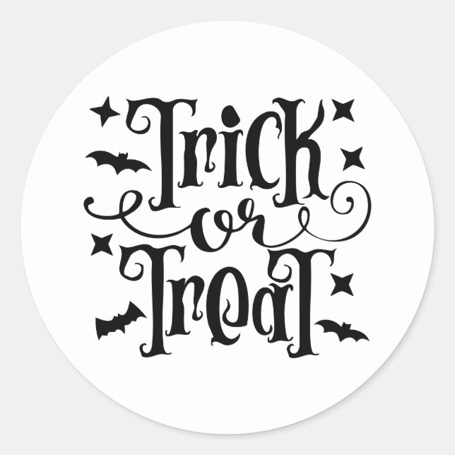Halloween-dekaler Runt Klistermärke (Framsida)