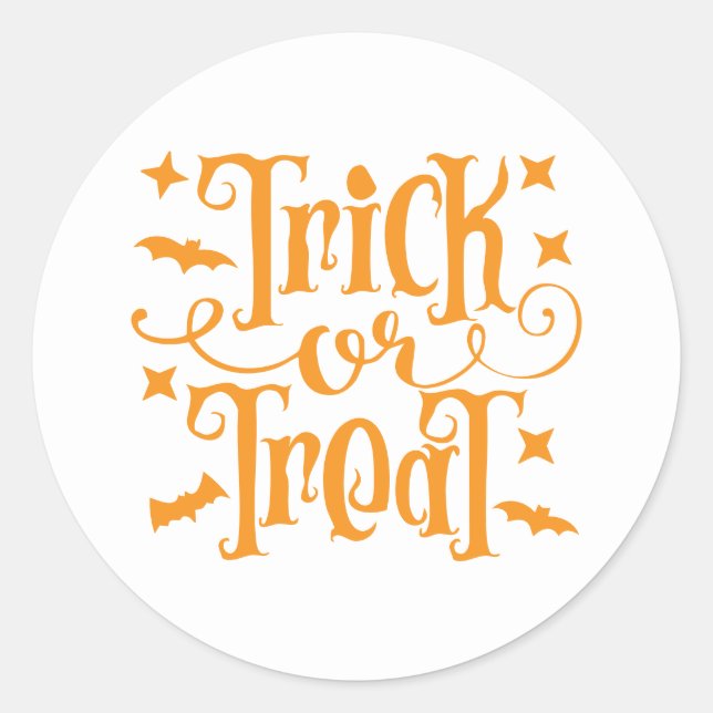 Halloween-dekaler Runt Klistermärke (Framsida)