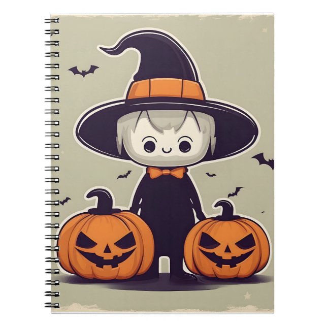 Halloween-dekanteringsdesign Anteckningsbok (Framsidan)