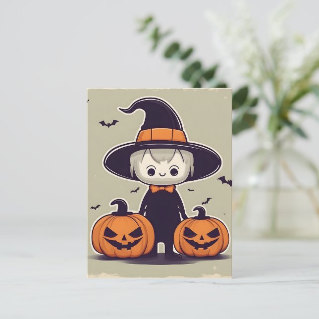 Halloween-dekanteringsdesign Vykort (Stående Fram)