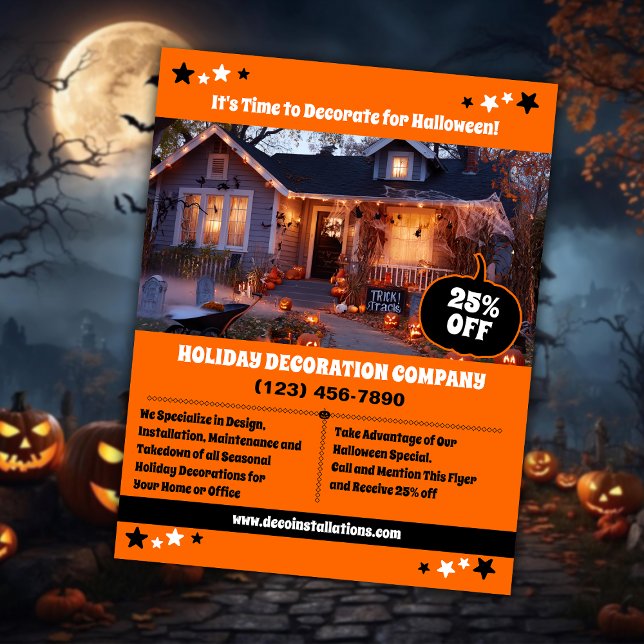 Halloween Dekoration Business Reklamblad (Skapare uppladdad)