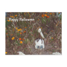 Halloween Dekoration Fake Skeleton i Marigolds