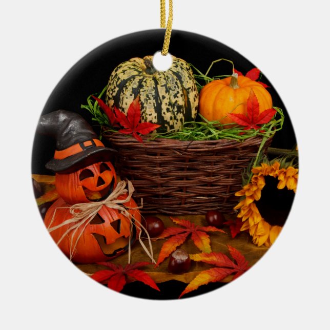 Halloween-Dekoration Julgransprydnad Keramik (Framsidan)