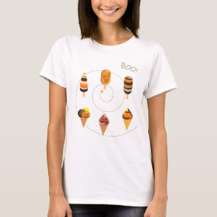 Halloween Dekoration Treat eller Trick Ice Cream T Shirt