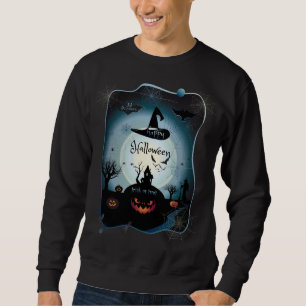 Halloween Dekoration Treat eller Trick Monster Lång Ärmad Tröja