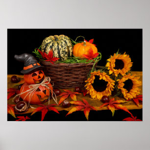 Halloween-Dekorationer poster
