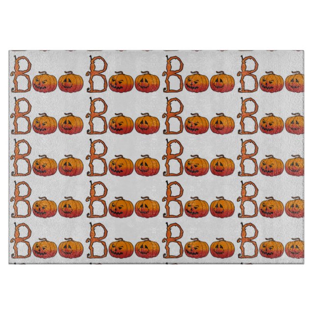 Halloween Dekorativ Glasskärbräda/Pumpa (Framsidan)