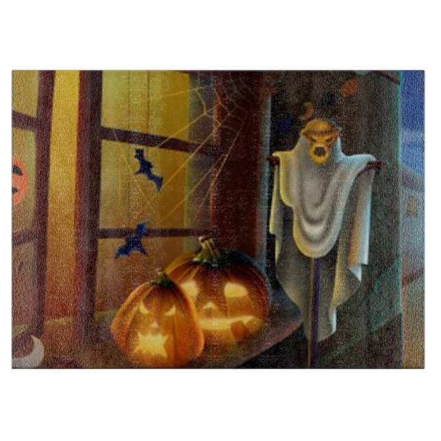 Halloween dekorativt glasskärande skiva/Ghost (Framsidan)