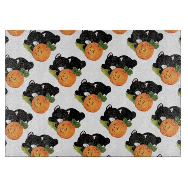 Halloween dekorativt glasskärande skiva/pumpor (Framsidan)