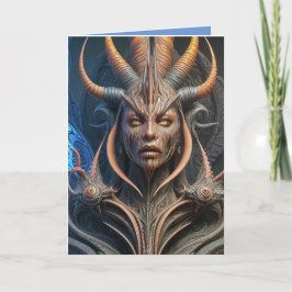 Halloween Demon Helgkort